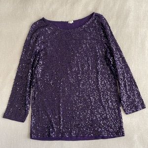 J Crew Sequin Top
